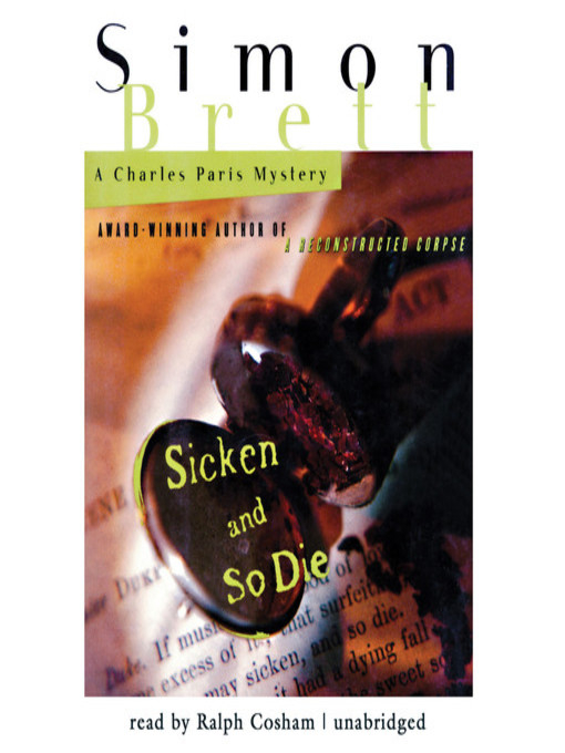 Title details for Sicken and So Die by Simon Brett - Wait list